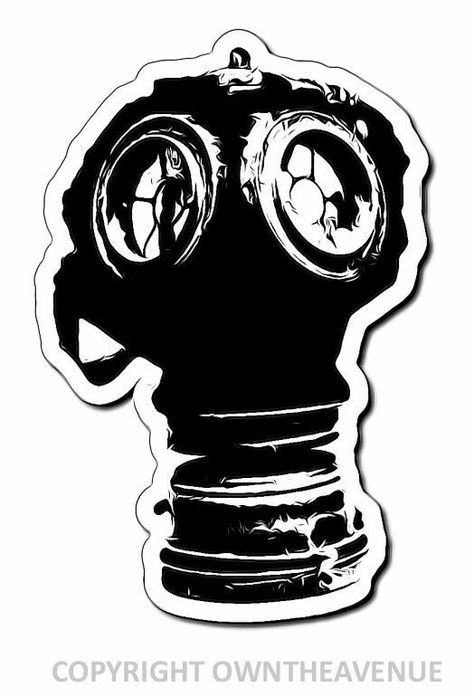 Gas Mask Street Art JDM Hot Rod Drift Drifting Racing Drag Vinyl Sticker - OwnTheAvenue