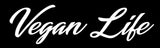 Vegan Life Decal Window Sticker Vegetarian Cruelty Free Animal 5" VC White - OwnTheAvenue