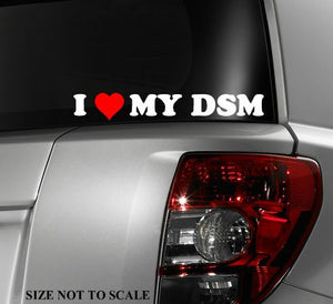 I love heart my DSM Vinyl Sticker Decal 7.5" JDM Funny Turbo Drift Race Custom - OwnTheAvenue
