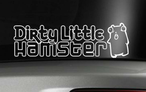 Dirty Little Hamster Funny JDM Vinyl Decal Sticker 8