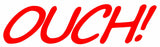 OUCH! Dent Cover Up JDM Racing Drifting Car Sticker Decal Choose Your Color - OwnTheAvenue