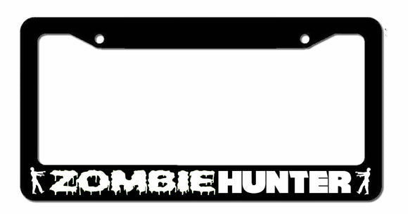 Zombie Hunter Funny Apocalypse Monsters Car Auto Truck License Plate Frame - OwnTheAvenue