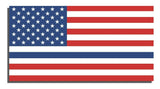 Blue Support Police USA American Thin Colored Flag Car Decal Sticker ModelHJ90553