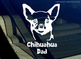 Chihuahua Dad Dog Love Car Truck Window Laptop Vinyl Sticker Decal 5" Inches Long Side - OwnTheAvenue