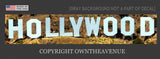 Hollywood Sign Sticker Decal Bumper Car Window Truck Realistic Style 6"