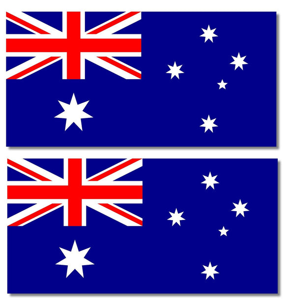 x2 Australia Australian Country Flag Car Truck Window Bumper Sticker Decals 4