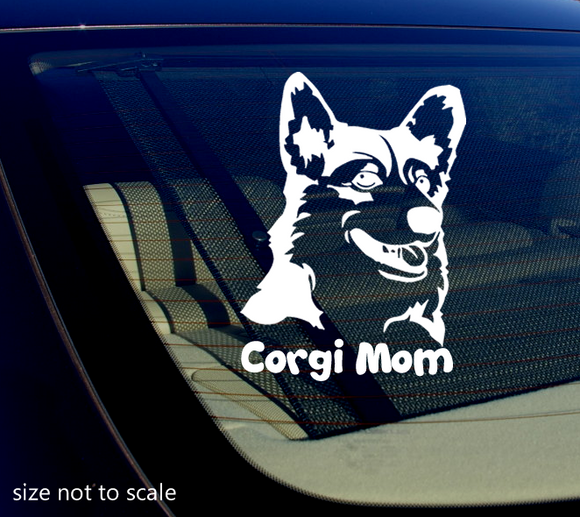 Corgi Mom Sticker Decal Heart Dog Animal Car 5