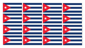 x12 Cuba Cuban Country Flag Car Truck Window Bumper Laptop Cooler Sticker Decal