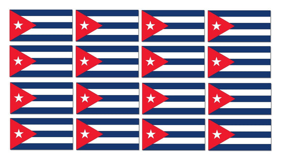 x12 Cuba Cuban Country Flag Car Truck Window Bumper Laptop Cooler Sticker Decal