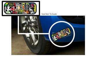 x2 Bomb Bandage Sticker Decal -  Oops Boo-Boo Scatch Funny JDM 6" Long