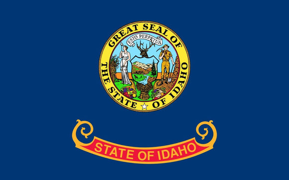 Idaho ID State Flag Vinyl Sticker Choose Size - OwnTheAvenue