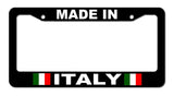 Made In Italy Italian Euro Racing Drifting Funny Car Truck License Plate Frame