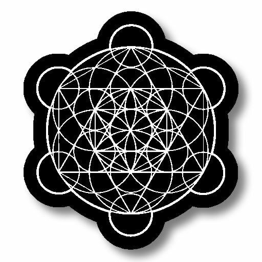 Merkaba Leaf Sacred Geometry Kabbalah Math Wicca Magic Decal Sticker 3.75