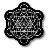 Merkaba Leaf Sacred Geometry Kabbalah Math Wicca Magic Decal Sticker 3.75" - OwnTheAvenue