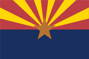 Arizona AZ Flag Vinyl Sticker - Choose Your Size - OwnTheAvenue