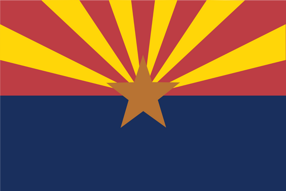 Arizona AZ Flag Vinyl Sticker - Choose Your Size