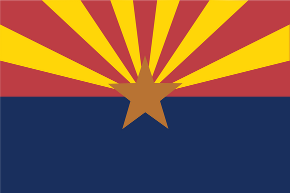 Arizona AZ Flag Vinyl Sticker - Choose Your Size - OwnTheAvenue