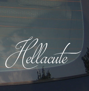 Hellacute Cute Girlie Girl Lady JDM Vinyl Decal Sticker Low 8" Inches - OwnTheAvenue