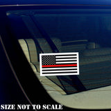 12 Pack 2" Thin Red Line Flag Vinyl NonRef Decal American Flag Sticker - OwnTheAvenue