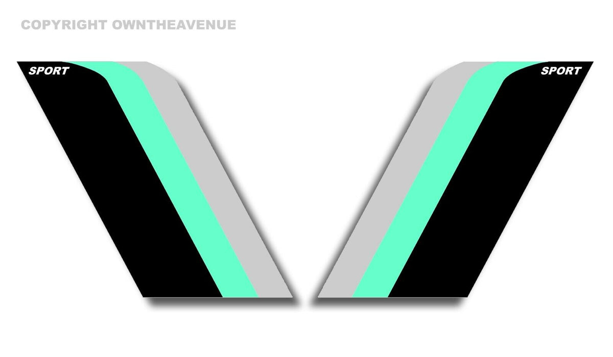 Universal Sport Stripe Side Door Car Truck Racing Vinyl Decal Sticker ...