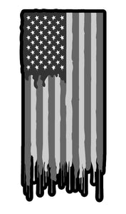 Subdued American Flag Vinyl Decal Sticker Patriotic Drip Model 5" - OwnTheAvenue