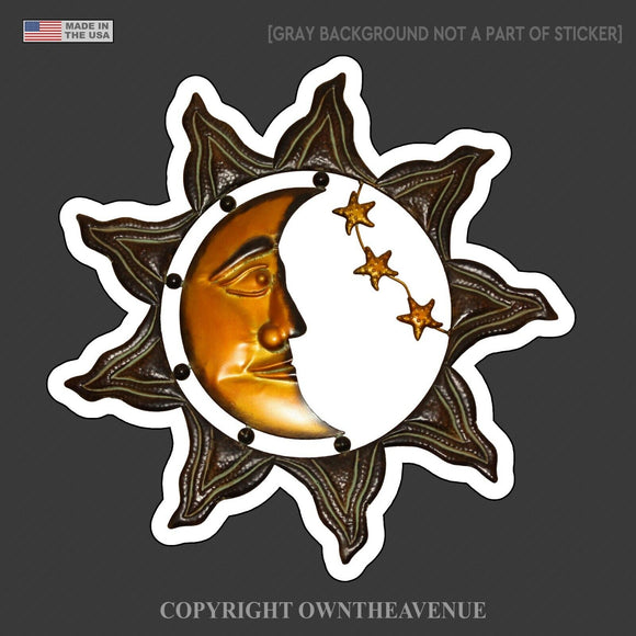 Sun Vinyl Decal Car Bumper Tribal Sun Sticker Vintage Laptop SUV Summer 4