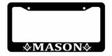 Mason Masonic Freemason Freemasonry Black License Plate Frame - OwnTheAvenue