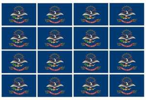 x12 North Dakota ND Flag Car Truck Window Bumper Laptop Vinyl Sticker Decal 2" - OwnTheAvenue