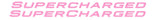 Supercharged 2 Pack / Lot of Two Vinyl Sticker Decals - 12" Inches Long Each - OwnTheAvenue