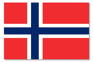 Norway Norwegian Country Flag Car Truck Window Bumper Vinyl Sticker Decal 4"