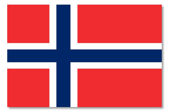 Norway Norwegian Country Flag Car Truck Window Bumper Vinyl Sticker Decal 4