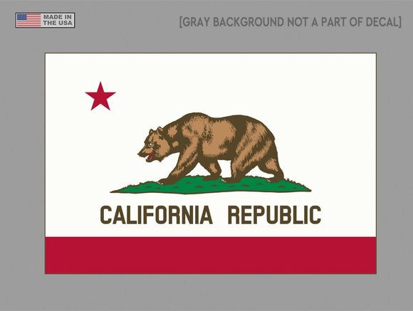California Sticker State Flag Bear Decal Golden State Los Angeles 4