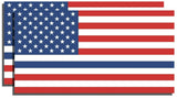 Blue Support Police USA American Thin Colored Flag Car Decal Sticker ModelHJ90 MOdel-33848