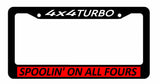 4x4 Turbo Spoolin Truck Lifted Rally AWD 4WD Racing JDM Car License Plate Frame - OwnTheAvenue