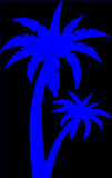Palm Tree Duo Decal Car Window Island Tropical Beach Sticker Paradise Ocean #D32 - OwnTheAvenue