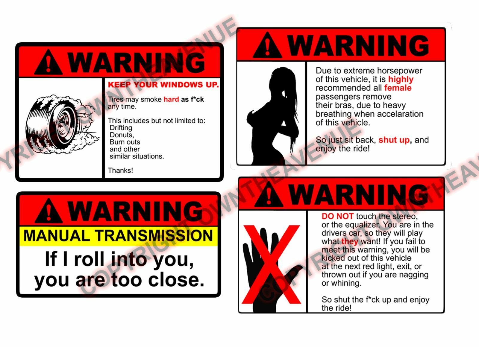 “Protect Your Nuts” Funny Die-Cut Vinyl Decal – JDM Sticker, Glossy White, Made In USA, Tagzs - View #3