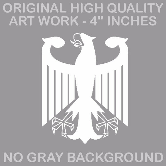 German Flag Coat of Arms Eagle Germany Vinyl Decal Sticker 4