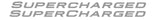Supercharged 2 Pack / Lot of Two Vinyl Sticker Decals - 12" Inches Long Each - OwnTheAvenue