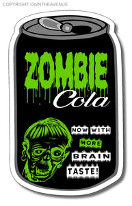 Zombie Cola Funny Soda Apocalypse Zombies Vinyl Sticker Decal 4" - OwnTheAvenue