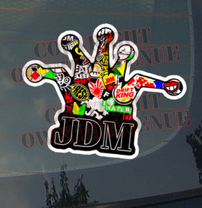 JDM CROWN Sticker Bombing Decal Vinyl Drifting Race Dope Joker Low (OTACrwnBomz) - OwnTheAvenue
