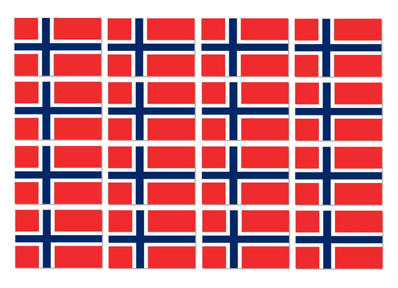 x12 Norway Norwegian Country Flag Car Truck Window Bumper Sticker Decal 1.5