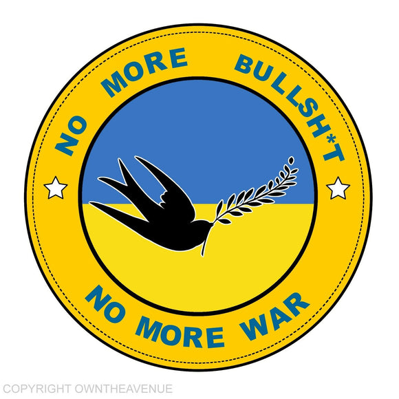 I Stand With Ukraine Peace Dove Car Window Truck Bumper Cup Vinyl Sticker Circle - OwnTheAvenue