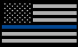 Police Officer Thin Blue Line American Flag Decal Sticker 5" Inches - OwnTheAvenue