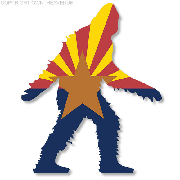 Arizona Bigfoot AZ Big Foot Sasquatch Car Truck Window Bumper Cup Decal Sticker