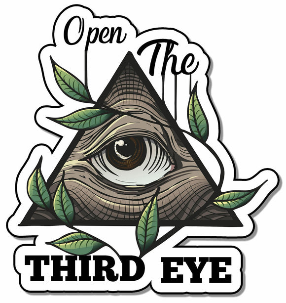 Open The Third Eye Illuminati Eye Secret Ancient Knowledge Sticker Decal 3.5