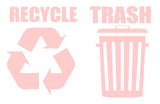 Recycle Trash Symbol Decals Sticker Logos For Home & Office Choose A1 - OwnTheAvenue