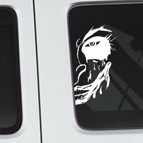 Joker Hahaha Why So Serious Face Peeking  Auto Window Vinyl Decal Sticker 8