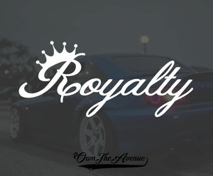 Royalty Car Auto JDM Racing Drifting Window Decal Sticker 7.5" - OwnTheAvenue