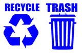 Recycle Trash Symbol Decals Sticker Logos For Home & Office Choose A1 - OwnTheAvenue