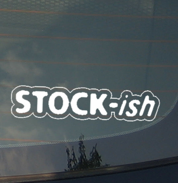Stock-ish V2 Decal Vinyl Sticker JDM Drift Lowered Low Racing (stockish8pkd) - OwnTheAvenue
